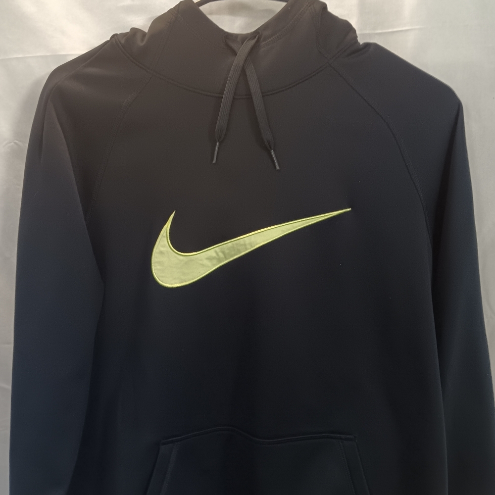 Nike Hoodie with Pale Green Swoosh Mens Size Small